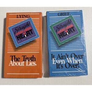 Pat Hurley Straight From Heart VHS 2 Videos Christian Comedian Lying Grief 90s